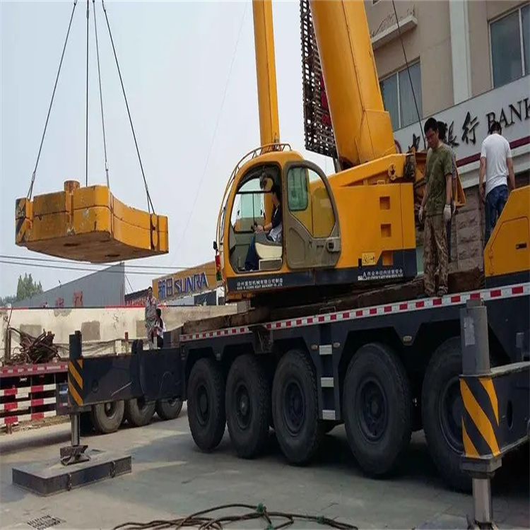 灵寿县当地吊车出租|机器吊装|75吨|工厂搬迁服务